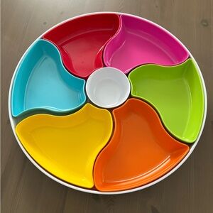 Colorful Sectioned Serving Tray